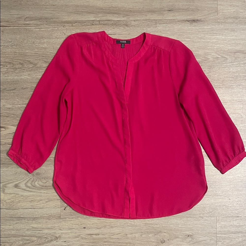 NYDJ Women's Red Blouse